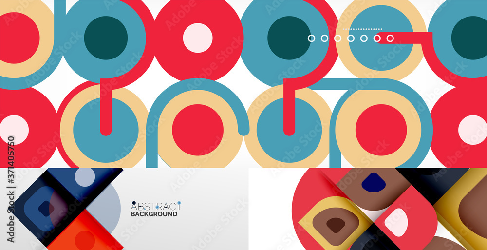 Obraz premium Minimalistic designs, creative concepts, vector geometric abstract background set