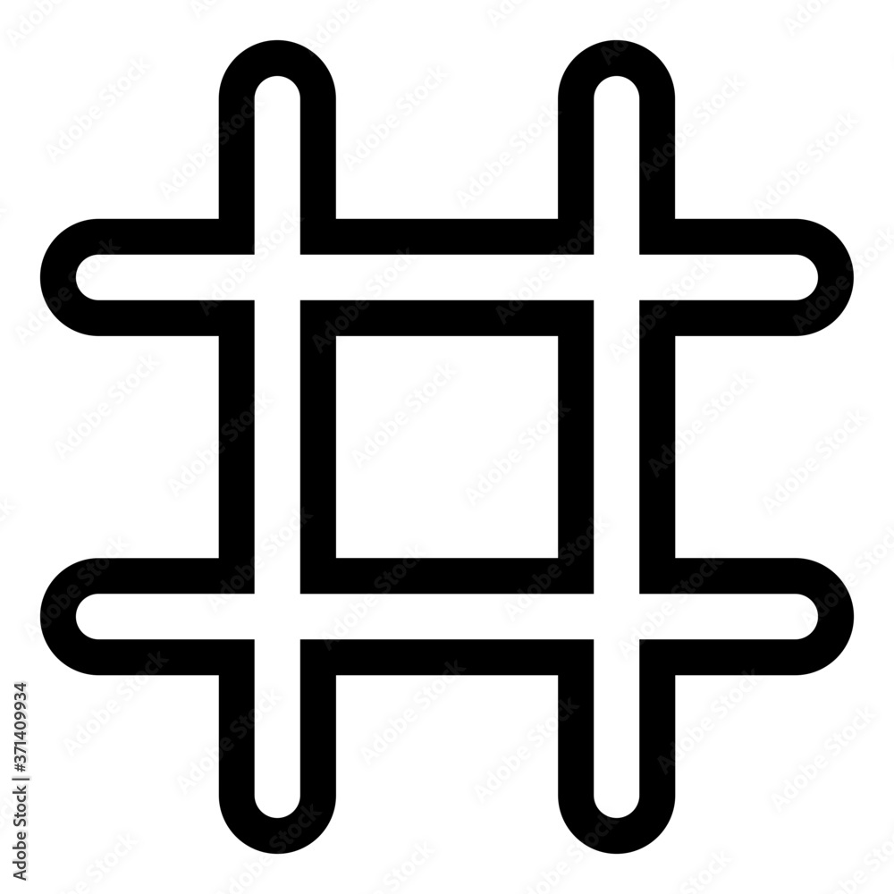 Fototapeta premium Cross fence icon