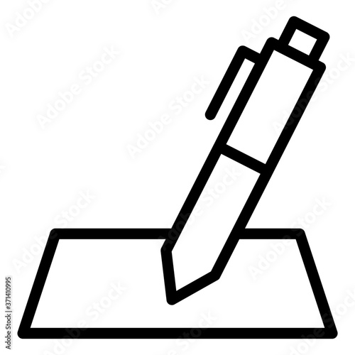 Write on paper icon