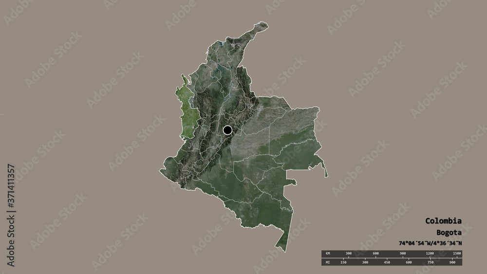 Location of Chocó, department of Colombia,. Satellite Location of Chocó, department of Colombia,. Satellite