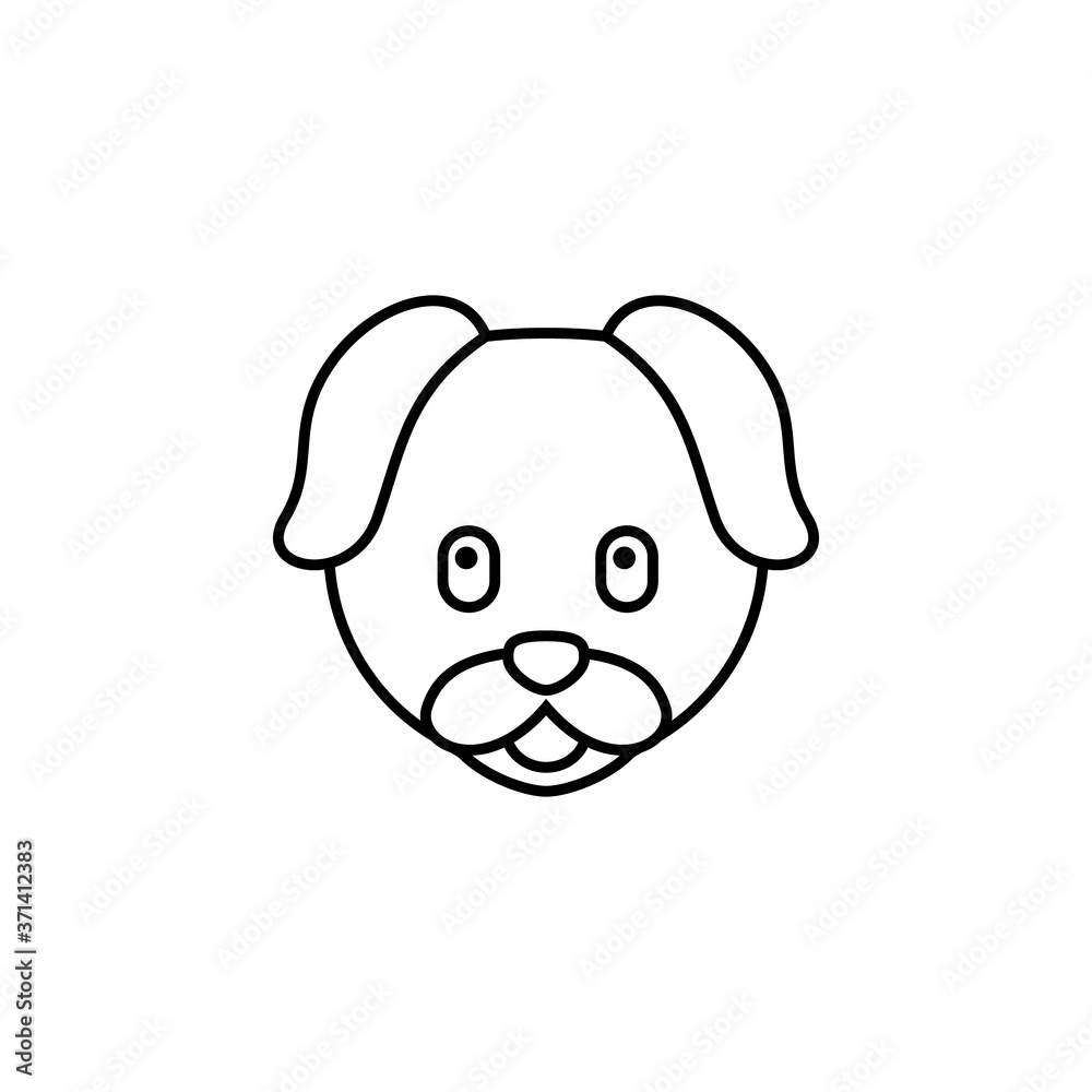 line dog icon, simple element from Pet-vet set, for web and mobile line dog icon, simple element from Pet-vet set, for web and mobile