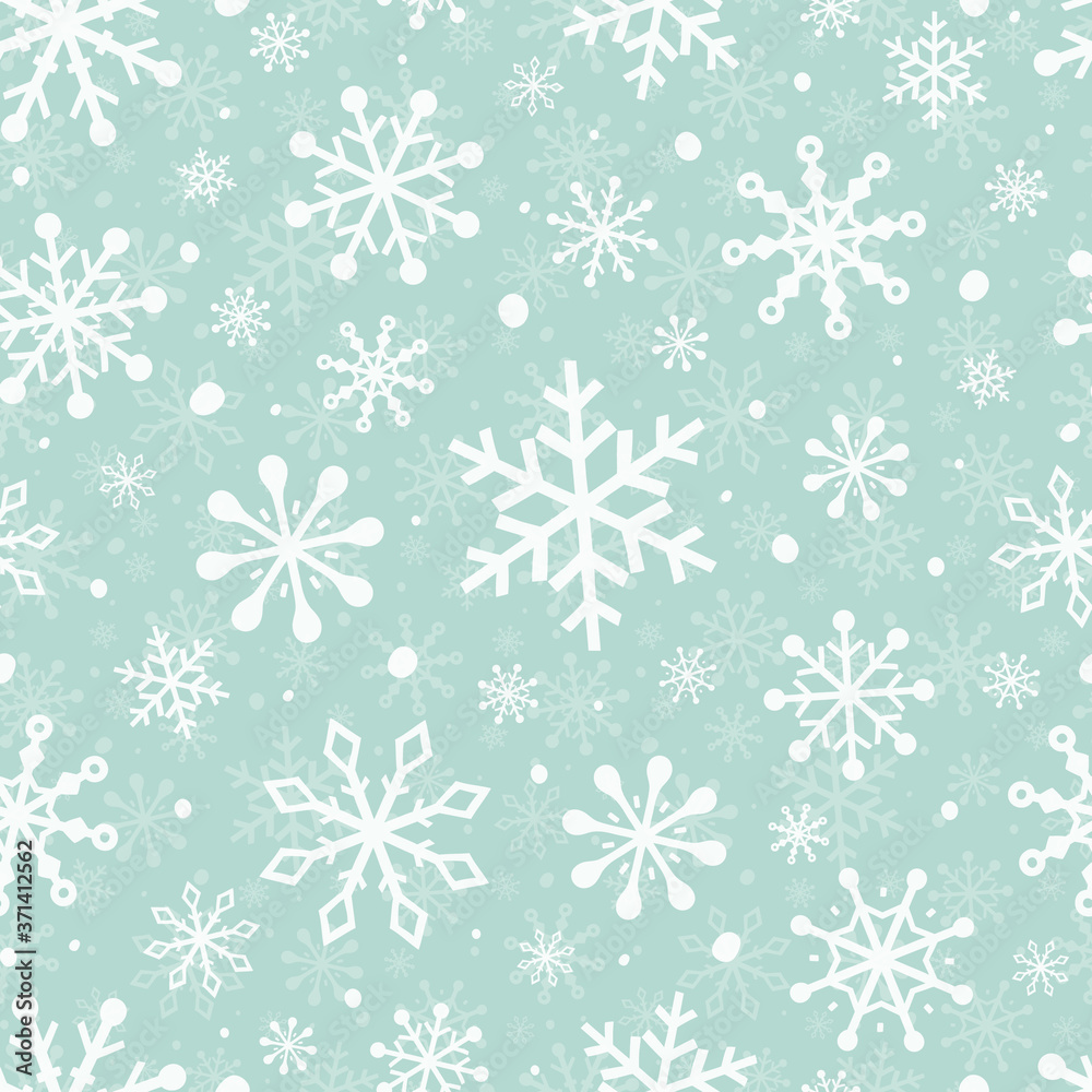 Christmas seamless pattern with snowflakes. Winter background. Vector Christmas seamless pattern with snowflakes. Winter background. Vector