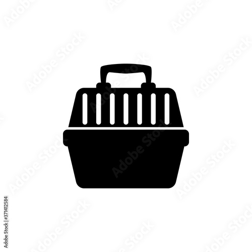 .filled pet carrier icon, simple sign and symbol from Pet-vet collection, design element for User Interface