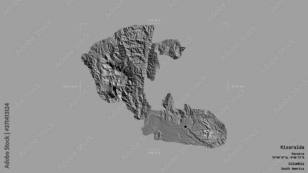 Risaralda - Colombia. Bounding box. Bilevel Risaralda - Colombia. Bounding box. Bilevel