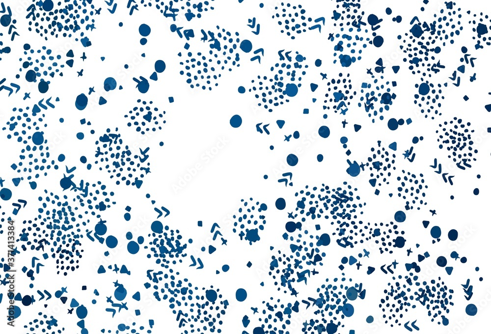 Obraz premium Light BLUE vector template with chaotic shapes.