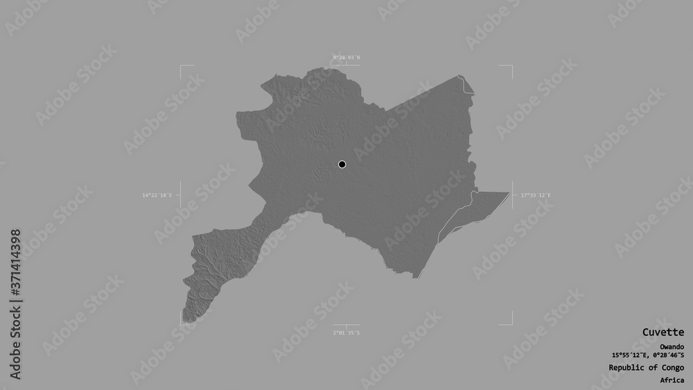Cuvette - Republic of Congo. Bounding box. Bilevel