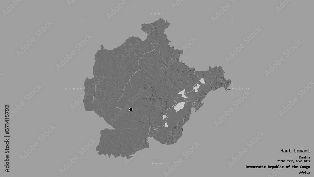 Haut-Lomami - Democratic Republic of the Congo. Bounding box. Bilevel