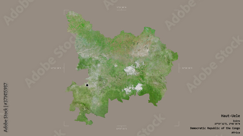 Haut-Uele - Democratic Republic of the Congo. Bounding box. Satellite