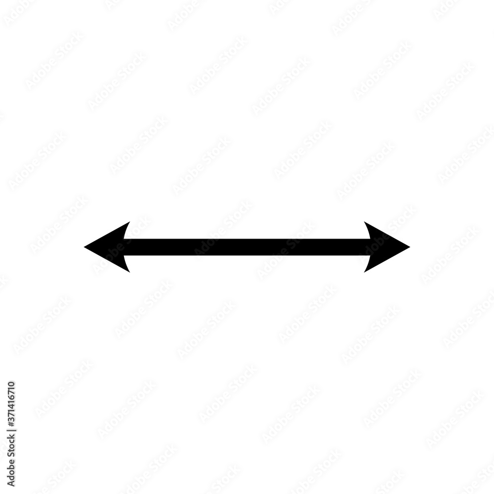 Double arrow icon, two side symbol, double arrow logo concept. Double arrow icon, two side symbol, double arrow logo concept.