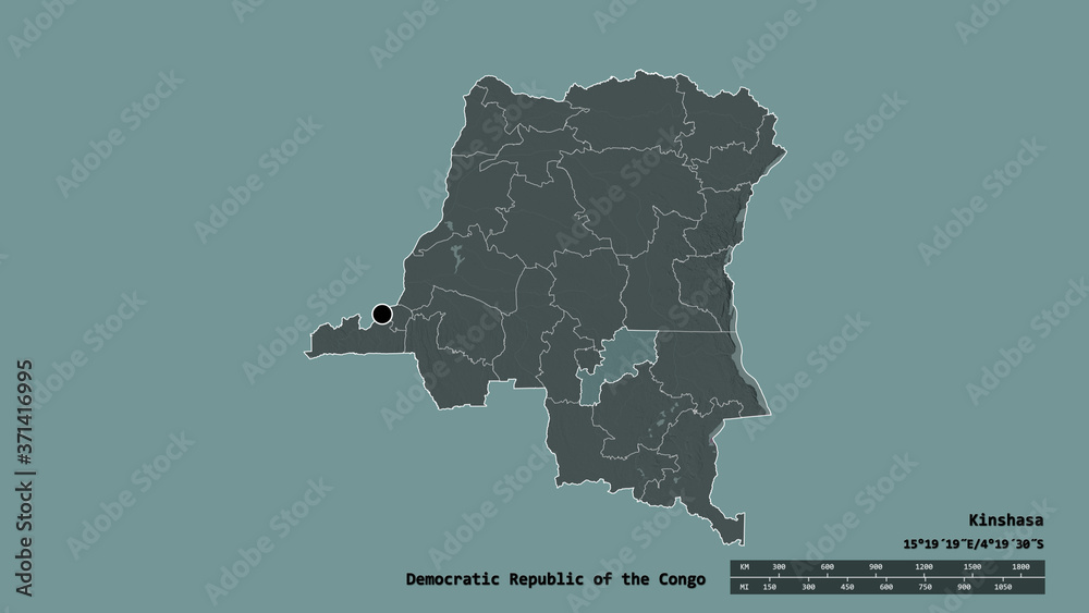 Location of Lomami, province of Democratic Republic of the Congo,. Administrative