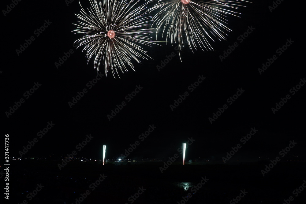Summer Firework Festival in Yamanashi prefecture, Japan Summer Firework Festival in Yamanashi prefecture, Japan