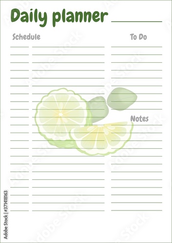 daily planner bergamot
