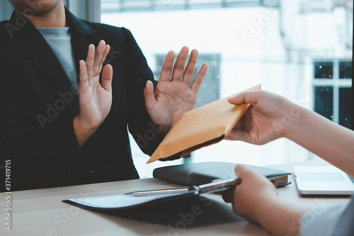 Картината върху платно The concept of anti-bribery and corruption