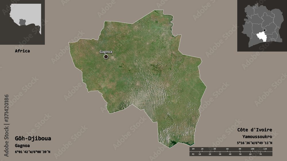 Gôh-Djiboua, district of Côte d'Ivoire,. Previews. Satellite
