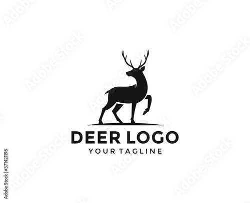 deer vector illustration logo