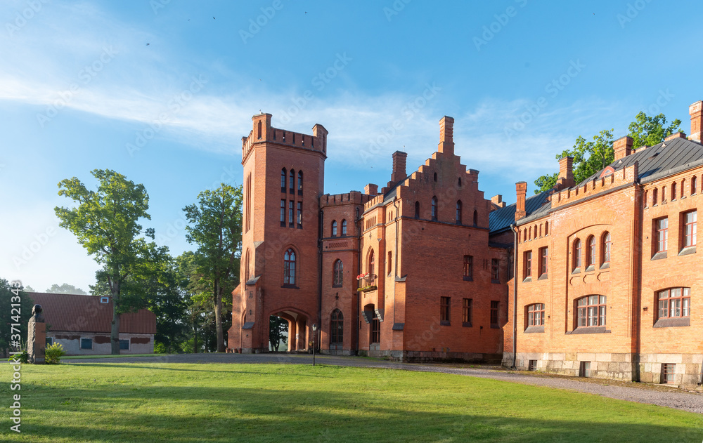 Fototapeta premium castle sangaste estonia europe