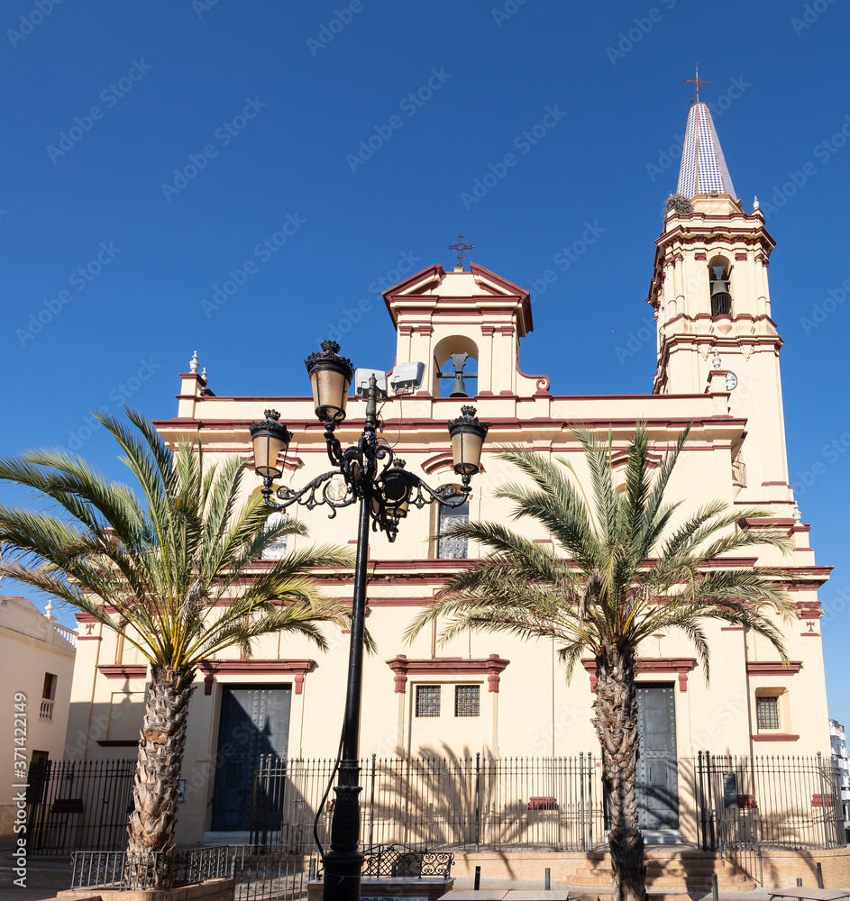 Church of St Anthony Abbot (San Antonio Abad) in Trigueros a town in the province of Huelva Andalusia Spain