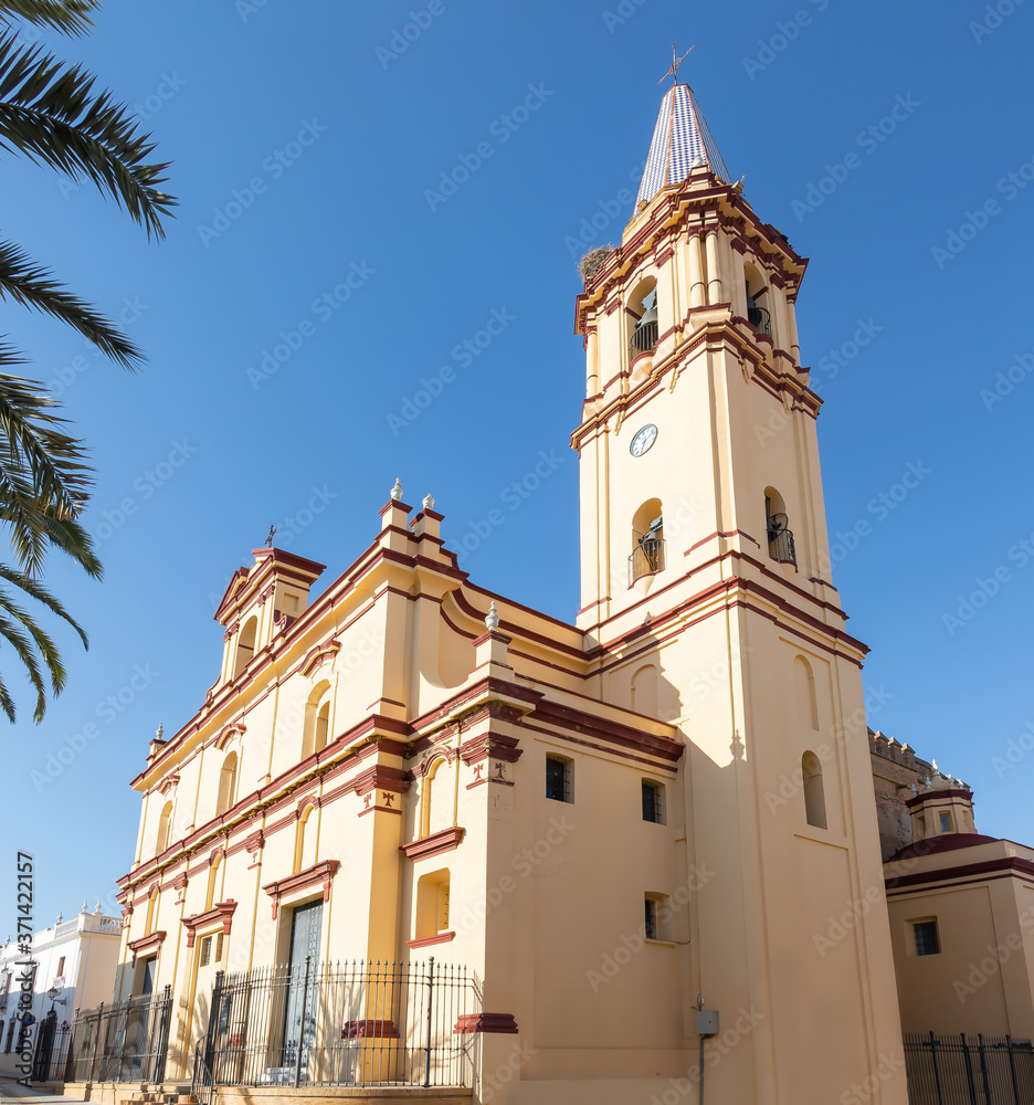 Church of St Anthony Abbot (San Antonio Abad) in Trigueros a town in the province of Huelva Andalusia Spain