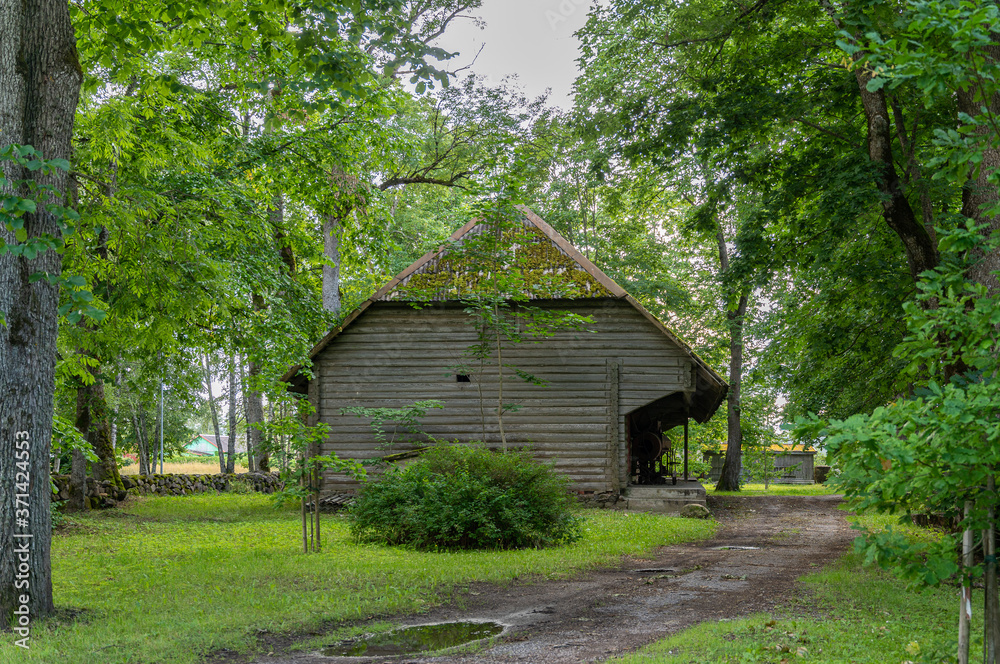 old house in estonian village old house in estonian village