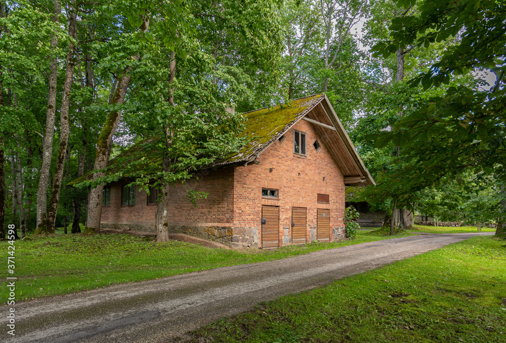 stone cabin in estonian village stone cabin in estonian village