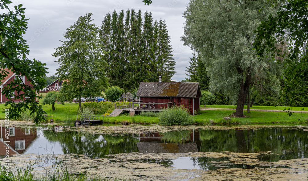 Obraz premium old wooden building