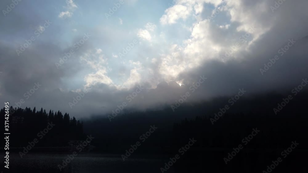 nebliger Sonnenaufgang - Tre Cime nebliger Sonnenaufgang - Tre Cime