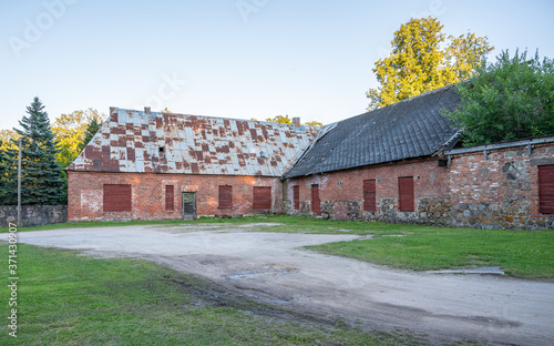 old farm building in estonia europe