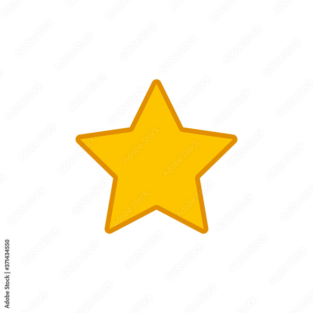 star isolated on white background star isolated on white background