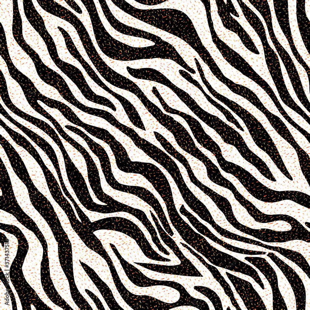 Modern Zebra skin dotted effect seamless pattern Modern Zebra skin dotted effect seamless pattern