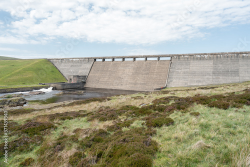 cow green reservoir in north east England. 