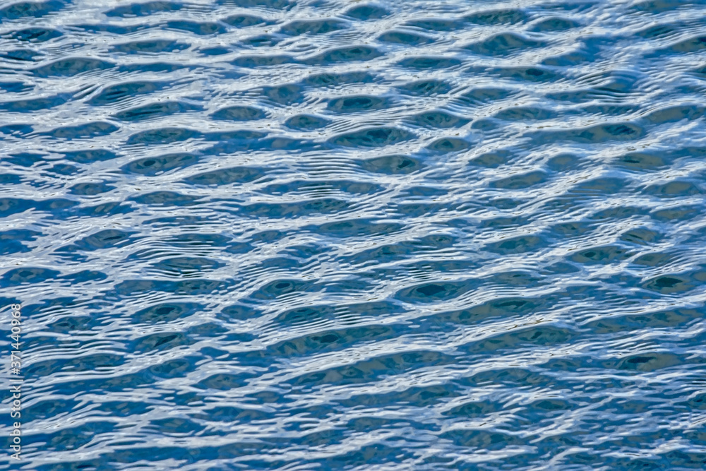 Obraz premium Blue soft rippling water background