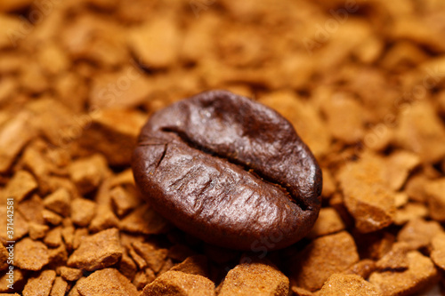 Macro of coffee granules