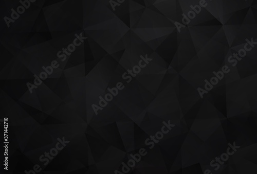 Dark Gray vector triangle mosaic template.