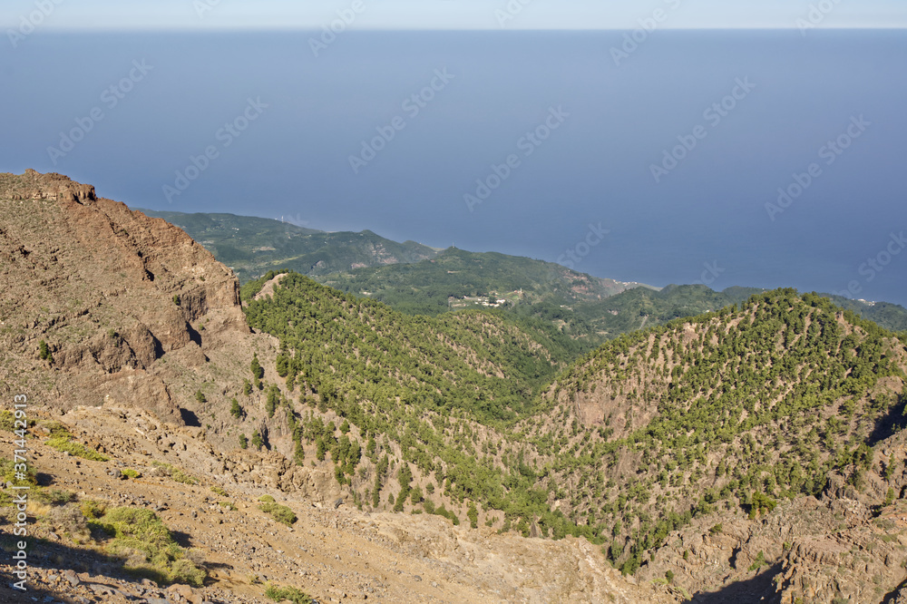Volcano crater, La Palma, Canary Isles