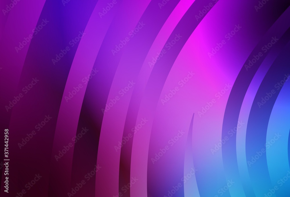 Obraz premium Light Pink, Blue vector backdrop with wry lines.