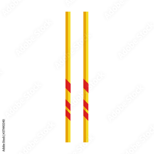 sticks of celebration navratri icon vector illustration design