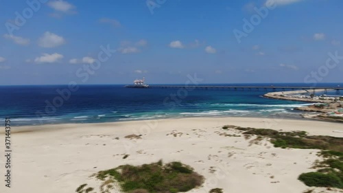 Public Park Nahal Hadera on the Mediterranean coast west of the city of Hadera
