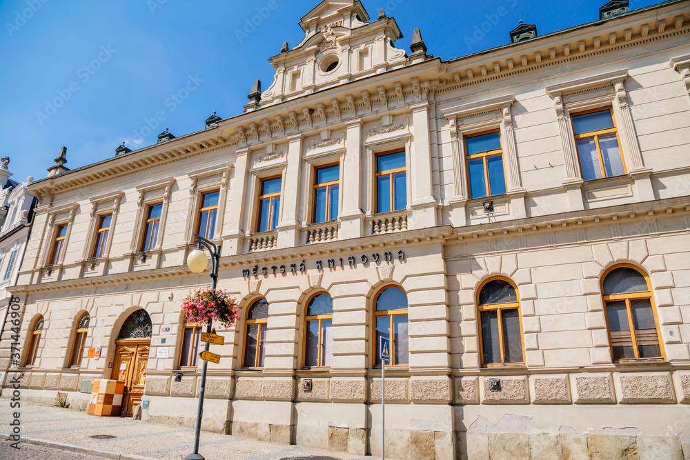 Municipal Library in Kutna Hora, Central Bohemian Region, Czech Republic