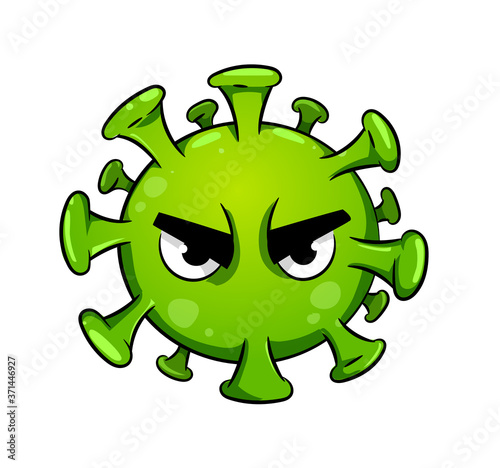 Obraz na płótnie Coronavirus character design. Coronavirus bacteria. Covid-19 danger. Preventions of the COVID-19 desease. w salonie