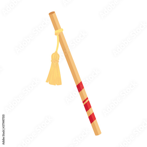 stick of celebration navratri icon vector illustration design