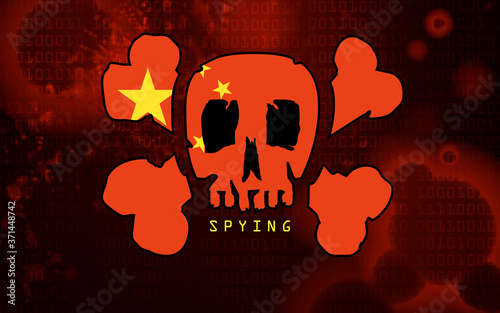Spyware virus on a computer screen