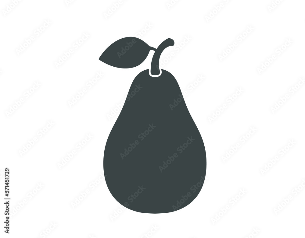 Pear icon. Pear fruit isolated vector design. Pear icon. Pear fruit isolated vector design.
