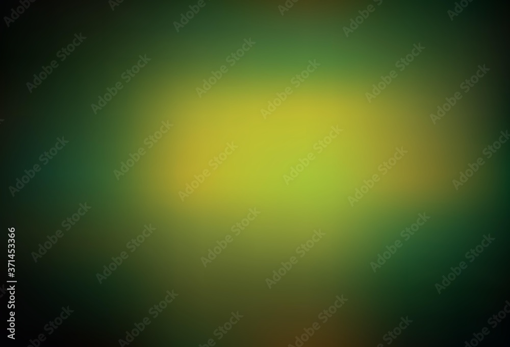 Dark Green, Yellow vector modern elegant background.