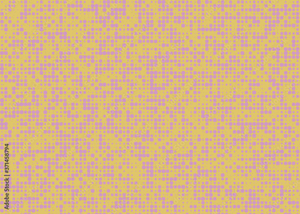 Abstract Color Halftone Dots generative art background illustration