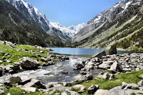 A view of Lac De Gaube in the Pyrenees