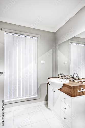 A luxury and bright bathroom interior design