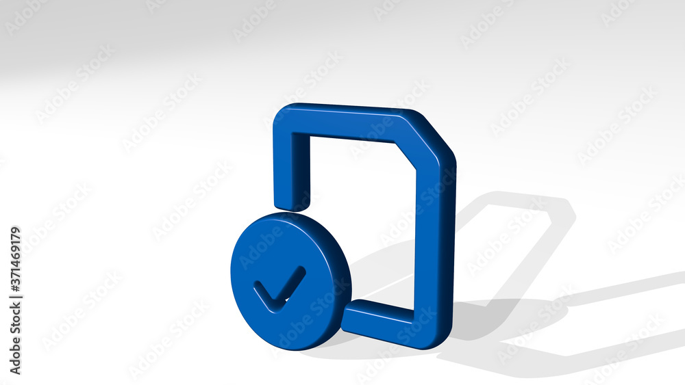 COMMON FILE CHECK 3D icon casting shadow - 3D illustration for background and animal COMMON FILE CHECK 3D icon casting shadow - 3D illustration for background and animal