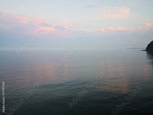 Fototapeta Naklejka Na Ścianę i Meble -  sunset over the sea at Teignmouth