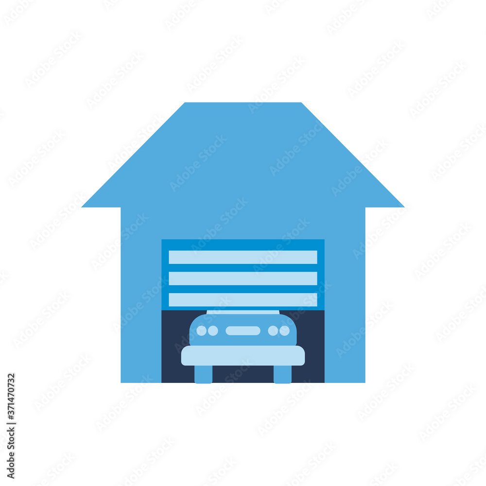 car in parking garage flat style icon vector design car in parking garage flat style icon vector design