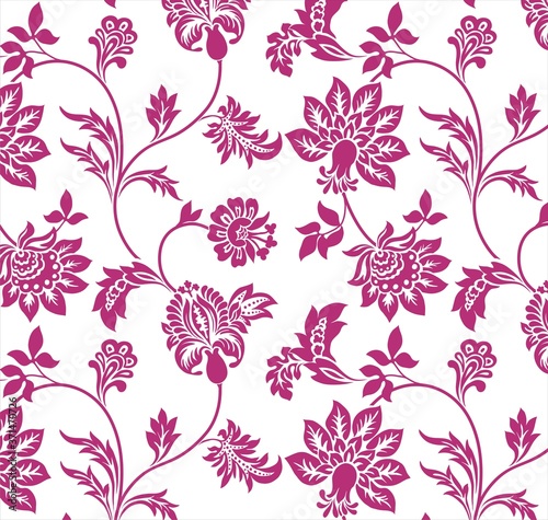 wedding card design, paisley floral pattern , India 